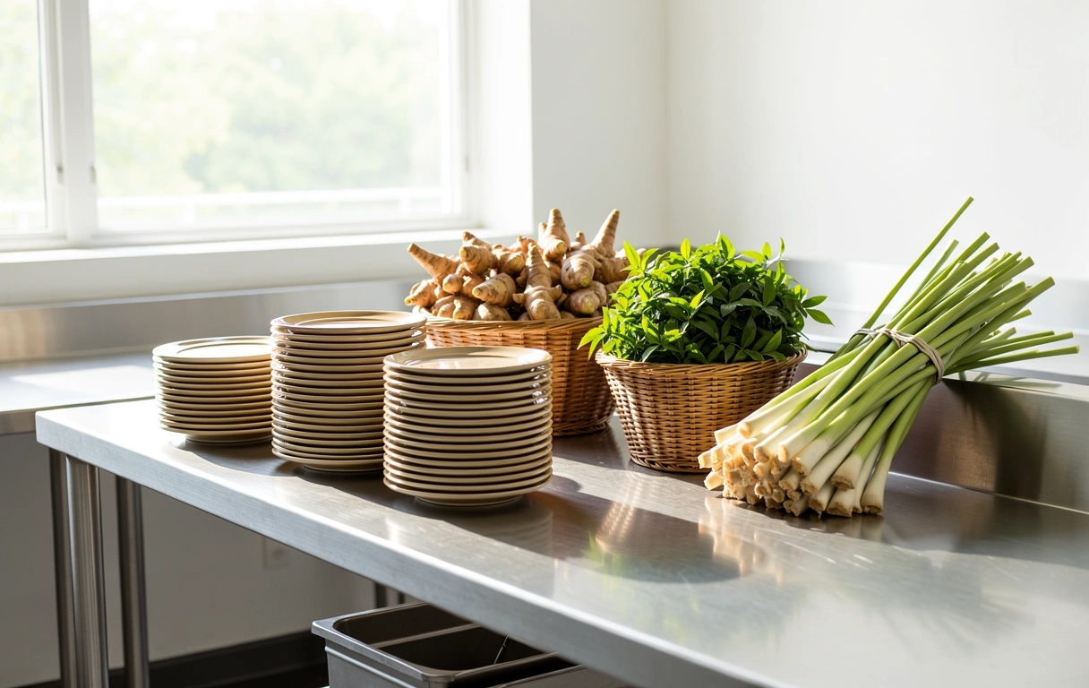 Professional kitchen environment
